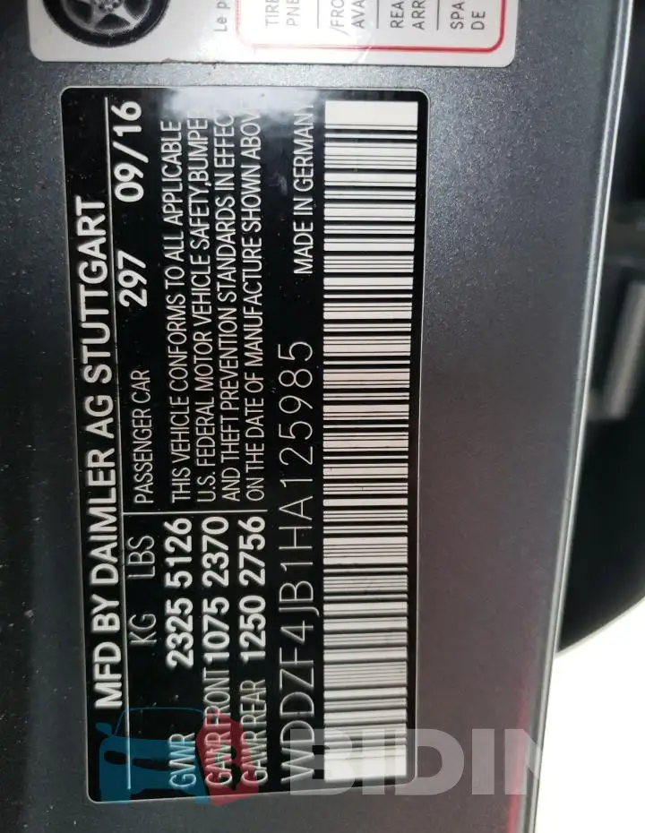 WDDZF4JB1HA125985 Photo# 13