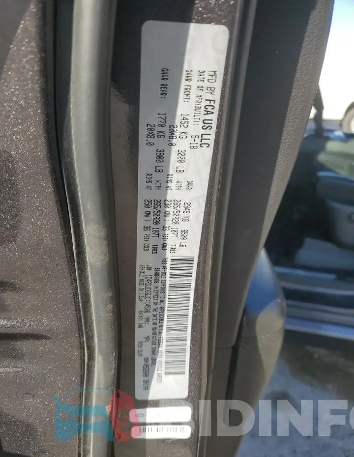 1C4RDJDG6JC414506 Photo# 13