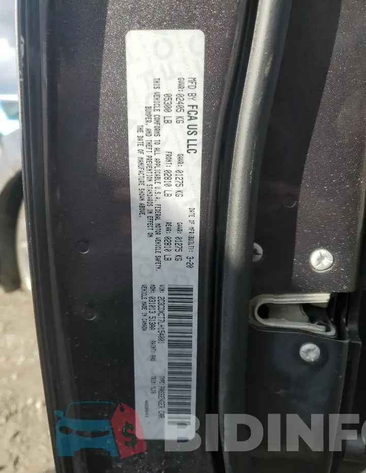 2C3CDXCT7LH154001 Photo# 12