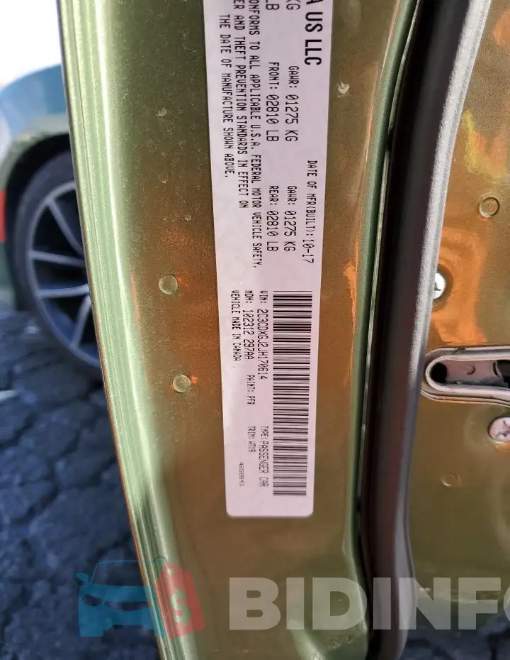 2C3CDXGJ2JH170614 Photo# 12