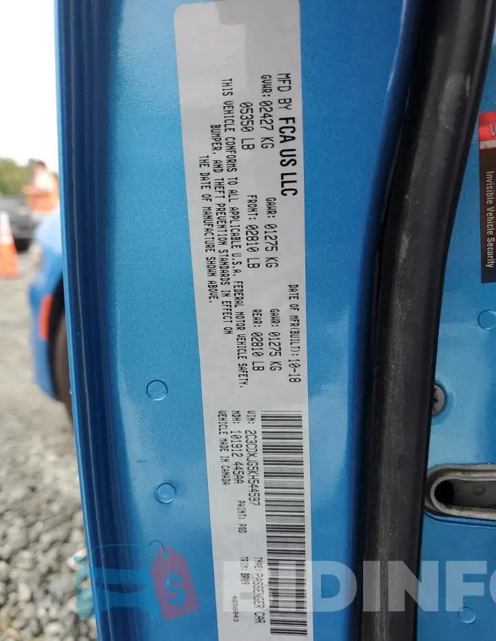 2C3CDXJG5KH544597 Photo# 12