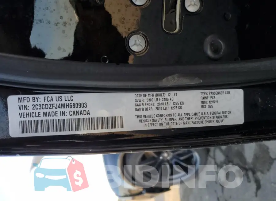 2C3CDZFJ4MH680903 Photo# 12