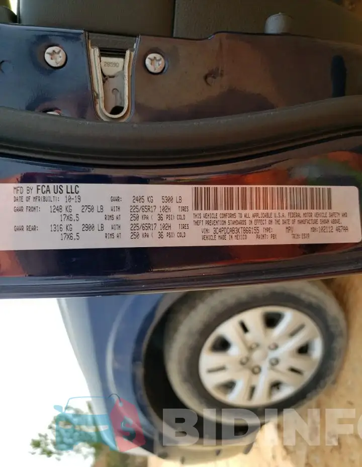 3C4PDCAB3KT866155 Photo# 13