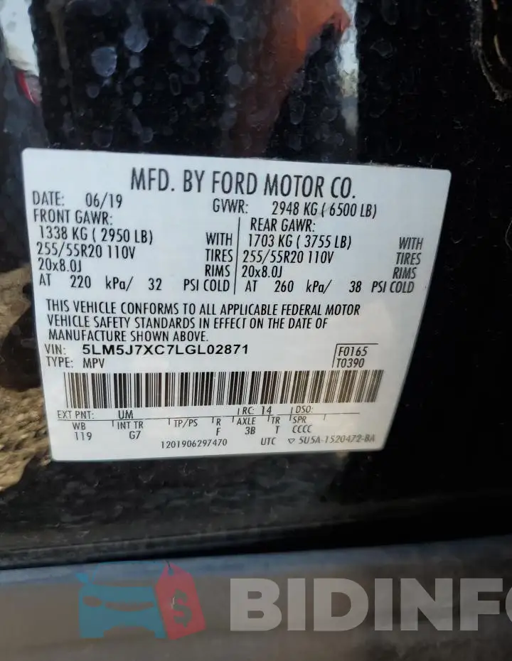 5LM5J7XC7LGL02871 Photo# 13