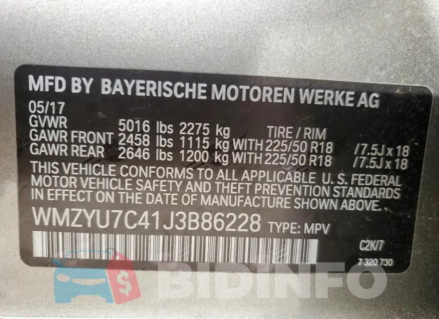WMZYU7C41J3B86228 Photo# 13