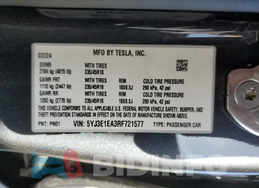 5YJ3E1EA3RF721577 Photo# 13