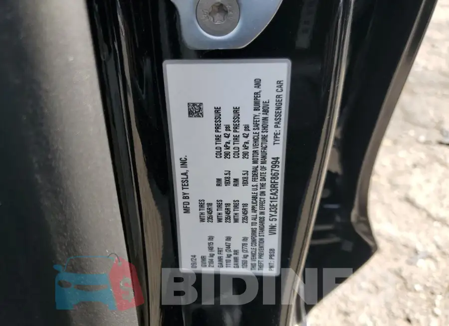5YJ3E1EA3RF867994 Photo# 12