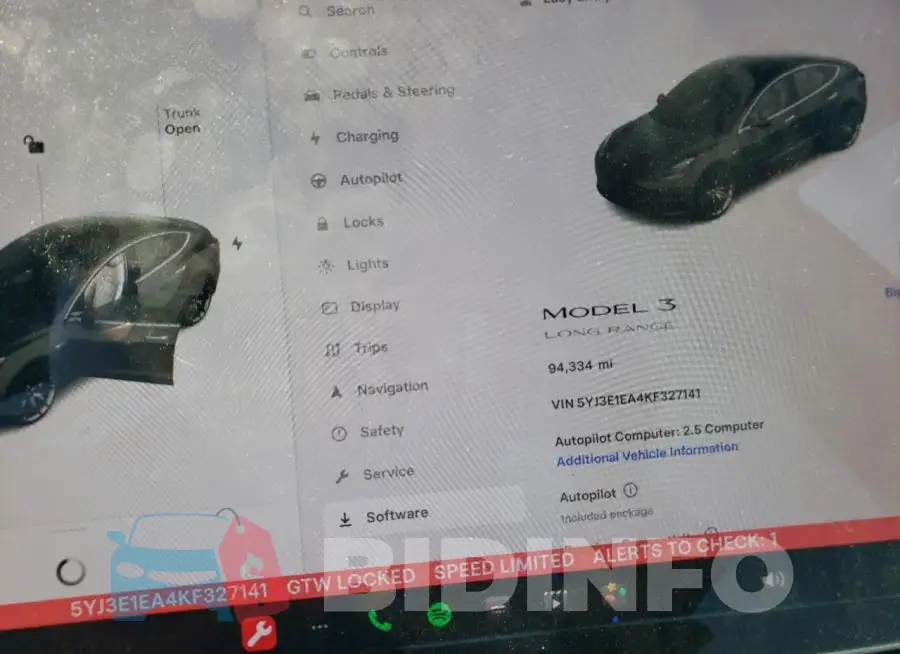 5YJ3E1EA4KF327141 Photo# 9