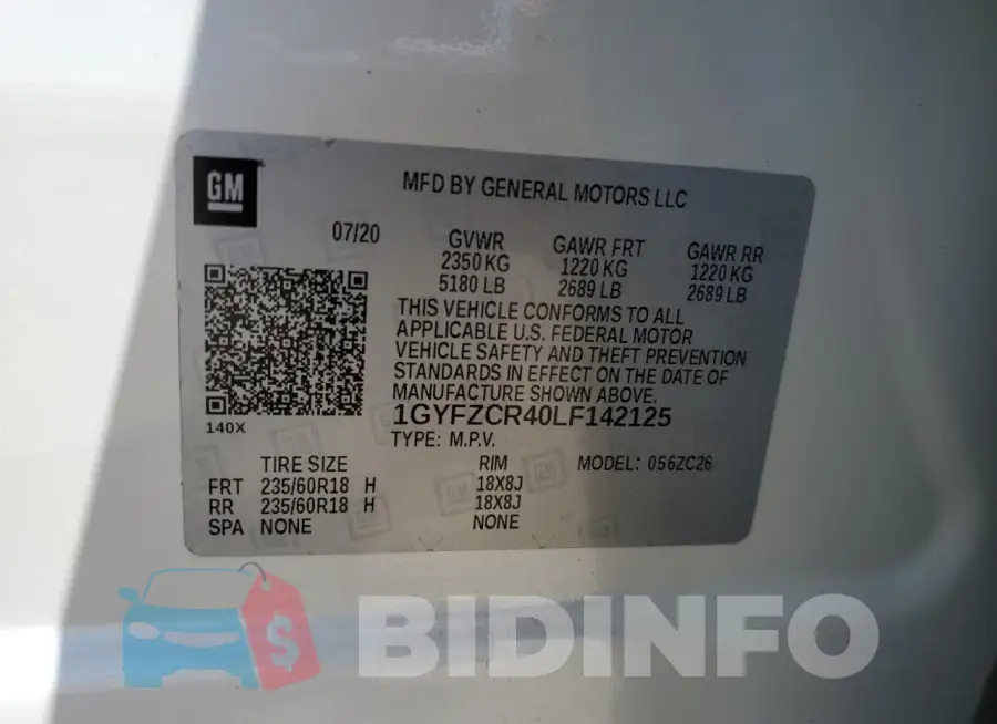 1GYFZCR40LF142125 Photo# 14