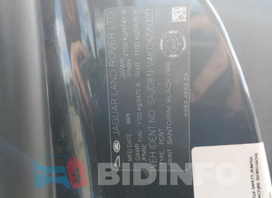 SAJD81FV4KCK56020 Photo# 13