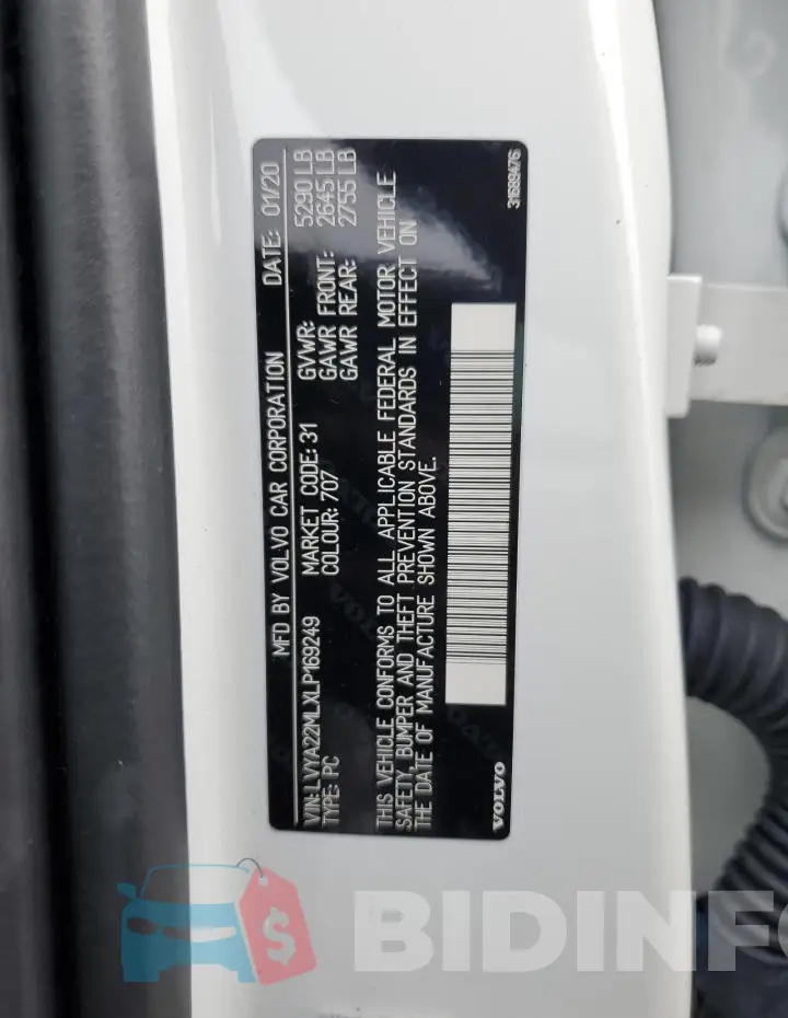 LVYA22MLXLP169249 Photo# 12