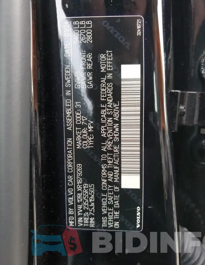 YV4L12RLXR1879269 Photo# 14