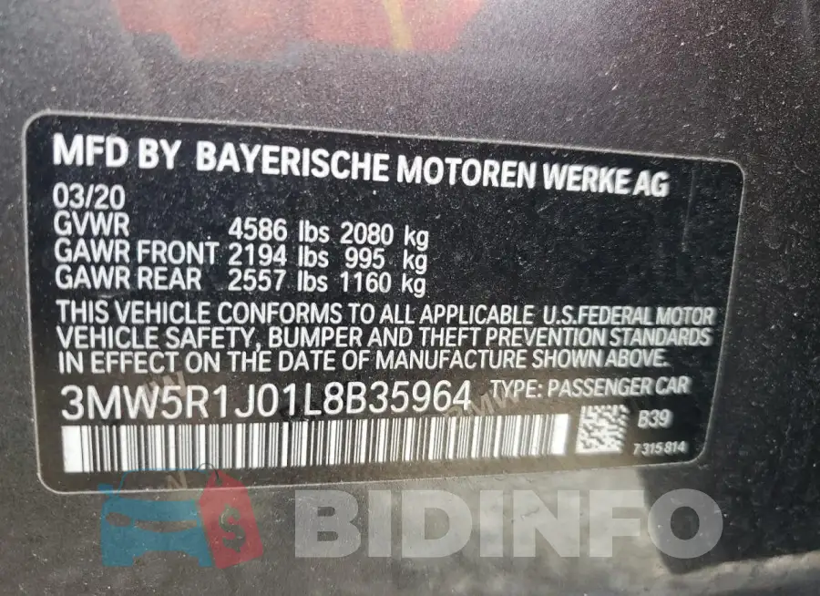 3MW5R1J01L8B35964 Photo# 12