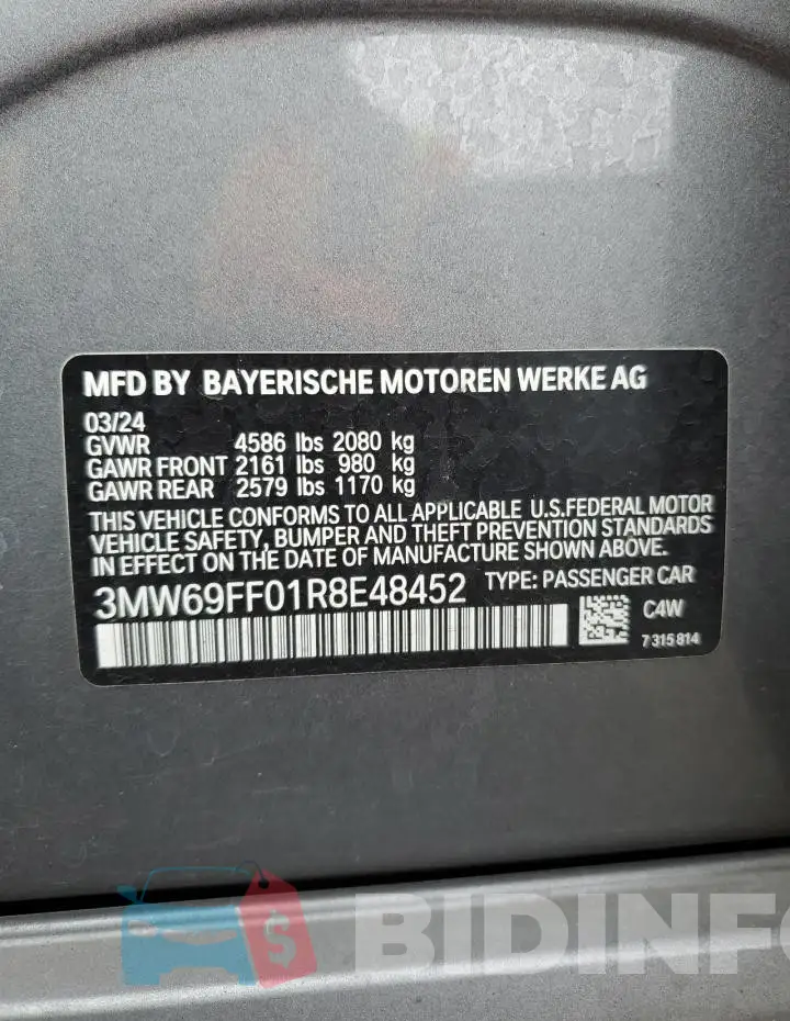 3MW69FF01R8E48452 Photo# 12