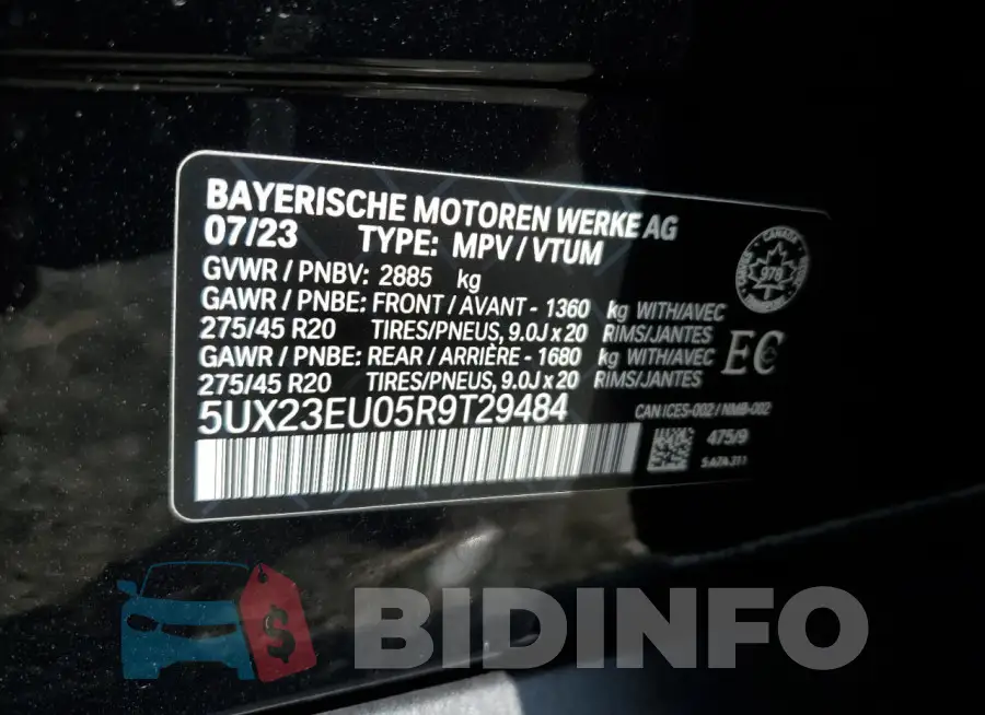 5UX23EU05R9T29484 Photo# 13