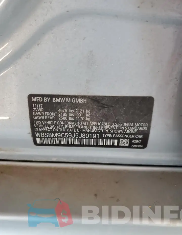 WBS8M9C59J5J80191 Photo# 12