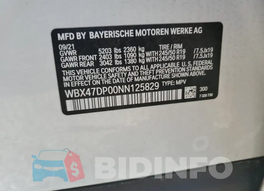 WBX47DP00NN125829 Photo# 14