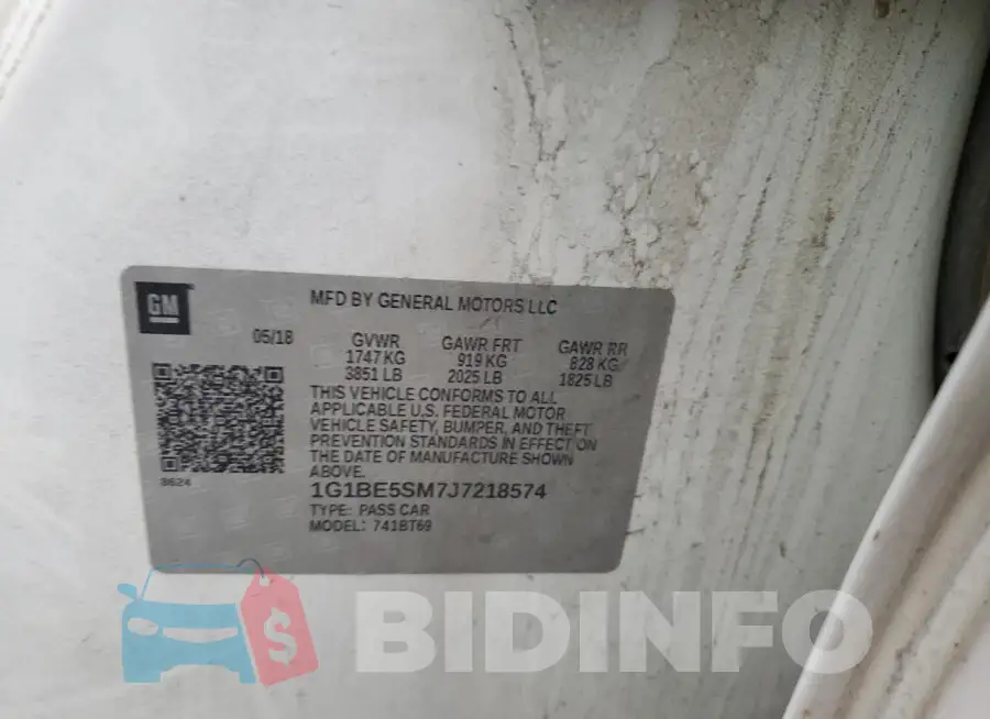 1G1BE5SM7J7218574 Photo# 12