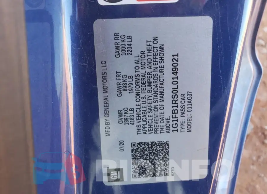 1G1FB1RS0L0149021 Photo# 12