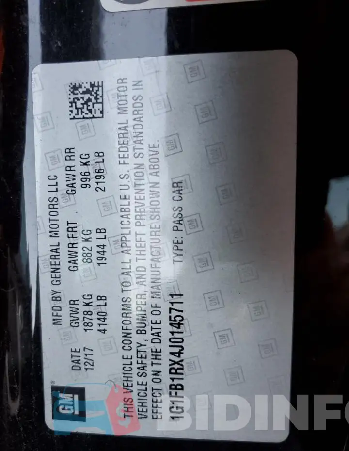1G1FB1RX4J0145711 Photo# 12