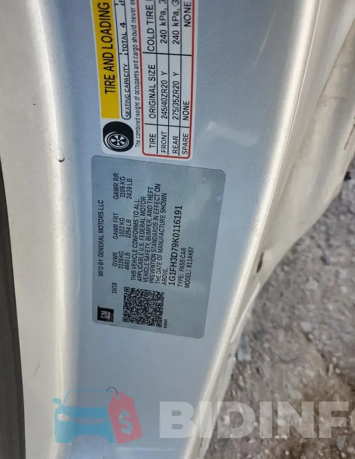 1G1FH3D79K0116191 Photo# 12