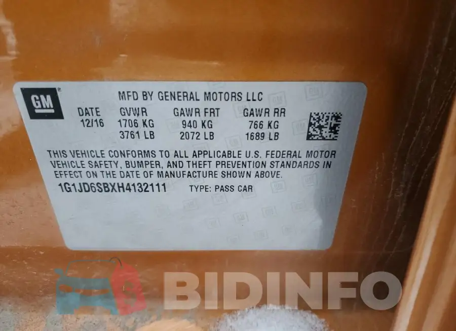 1G1JD6SBXH4132111 Photo# 13