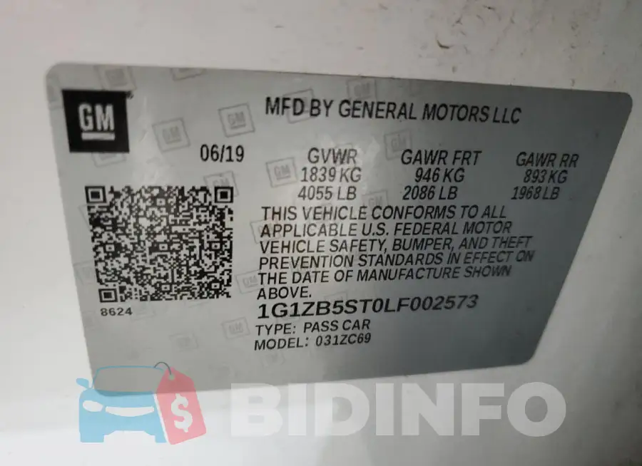1G1ZB5ST0LF002573 Photo# 13