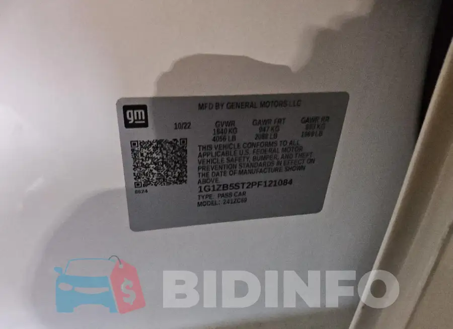 1G1ZB5ST2PF121084 Photo# 12