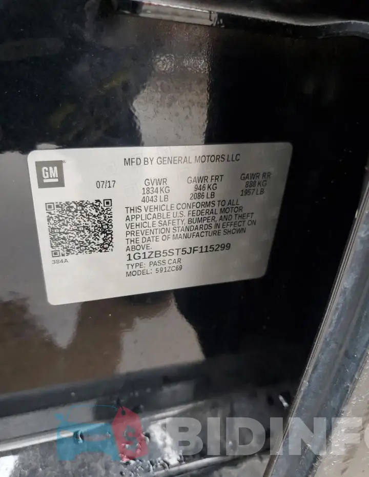 1G1ZB5ST5JF115299 Photo# 12