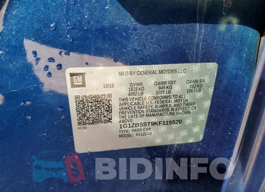 1G1ZB5ST9KF115520 Photo# 12
