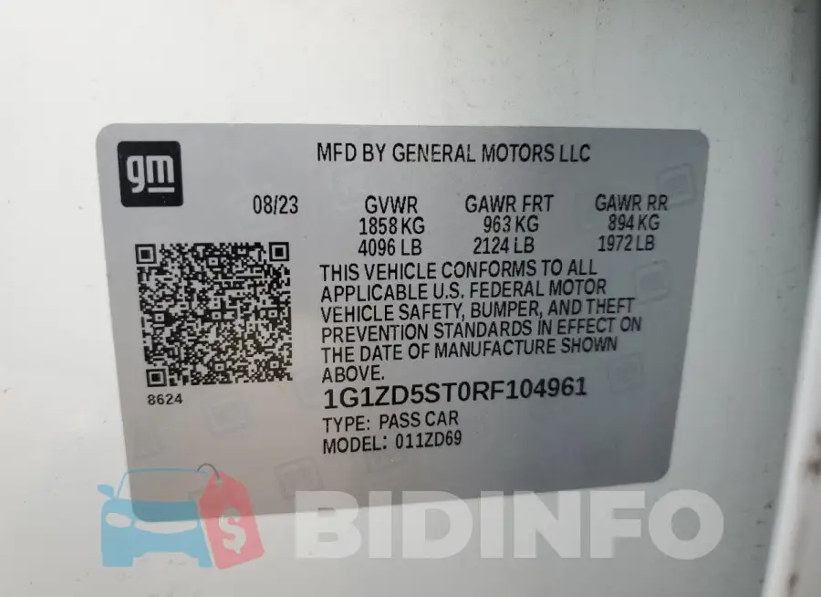 1G1ZD5ST0RF104961 Photo# 12