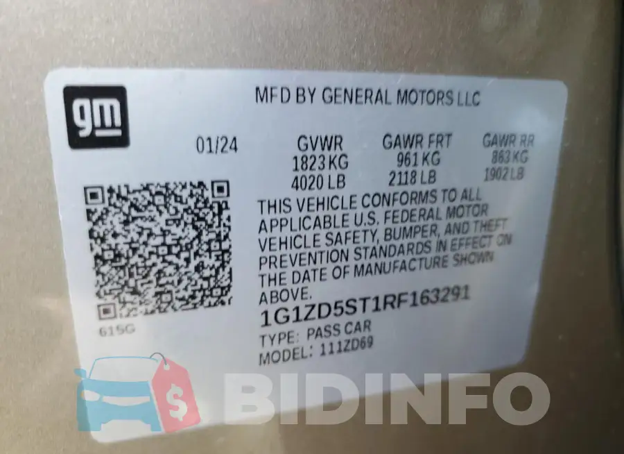 1G1ZD5ST1RF163291 Photo# 13