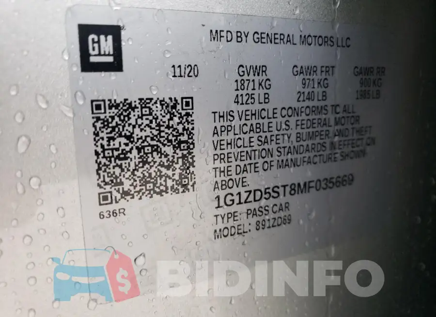 1G1ZD5ST8MF035669 Photo# 12