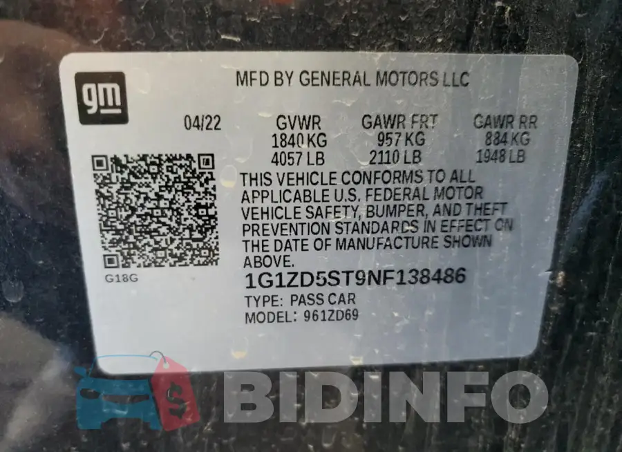 1G1ZD5ST9NF138486 Photo# 12