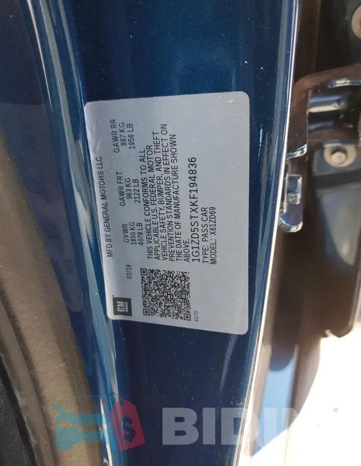 1G1ZD5STXKF194836 Photo# 12
