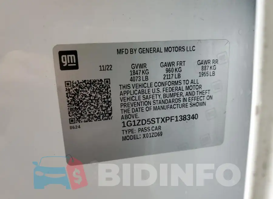 1G1ZD5STXPF138340 Photo# 12