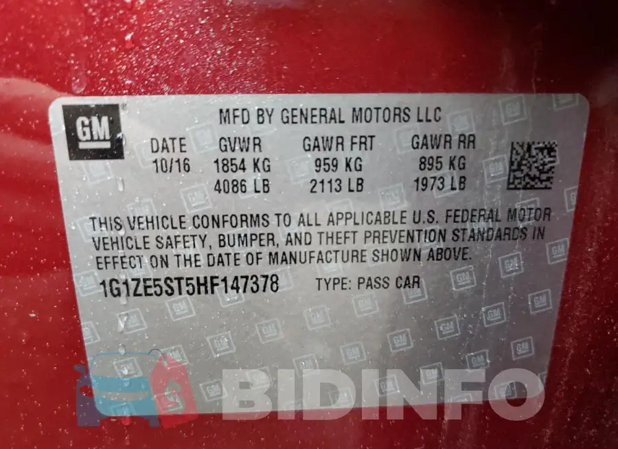 1G1ZE5ST5HF147378 Photo# 13