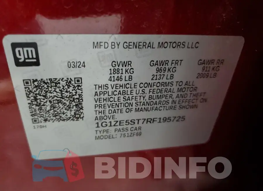 1G1ZE5ST7RF195725 Photo# 12