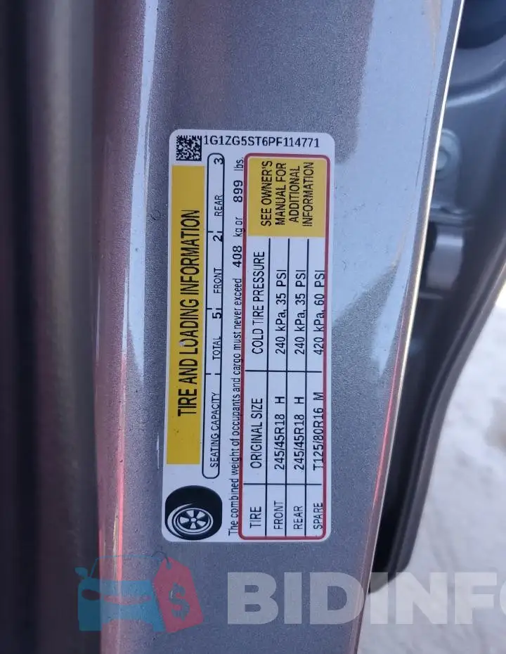 1G1ZG5ST6PF114771 Photo# 12