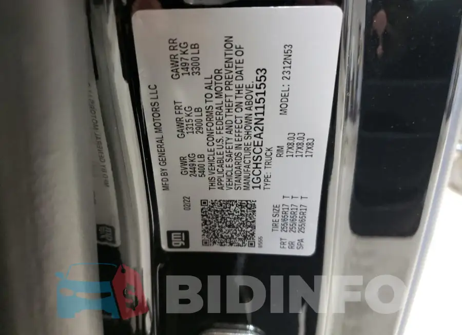 1GCHSCEA2N1151553 Photo# 12