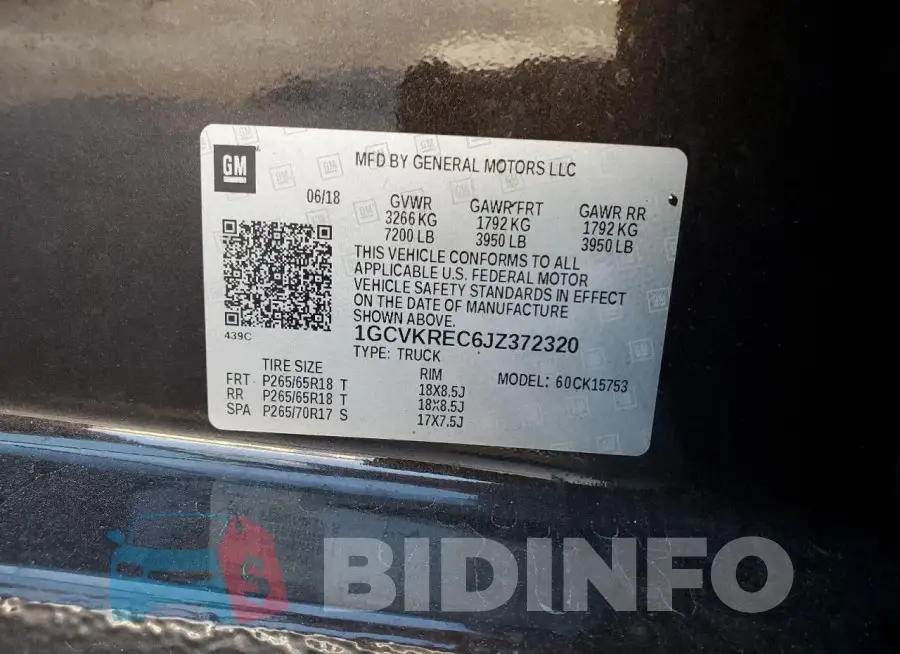 1GCVKREC6JZ372320 Photo# 12