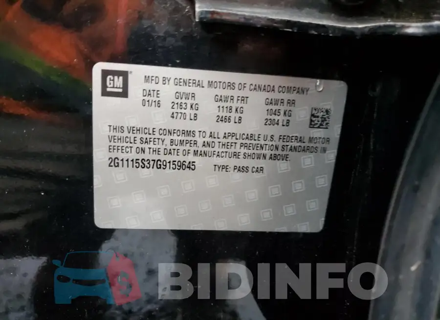 2G1115S37G9159645 Photo# 12