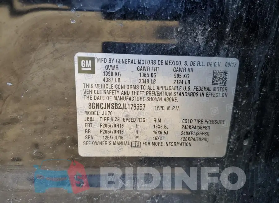 3GNCJNSB2JL178557 Photo# 12