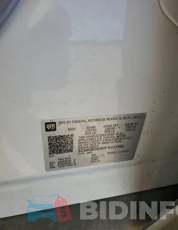 3GNKBDRS0PS217461 Photo# 13