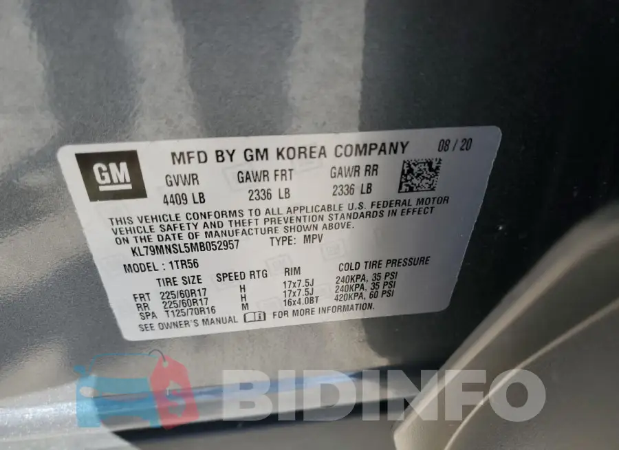 KL79MNSL5MB052957 Photo# 13