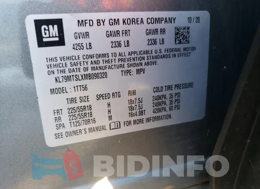 KL79MTSLXMB090320 Photo# 13