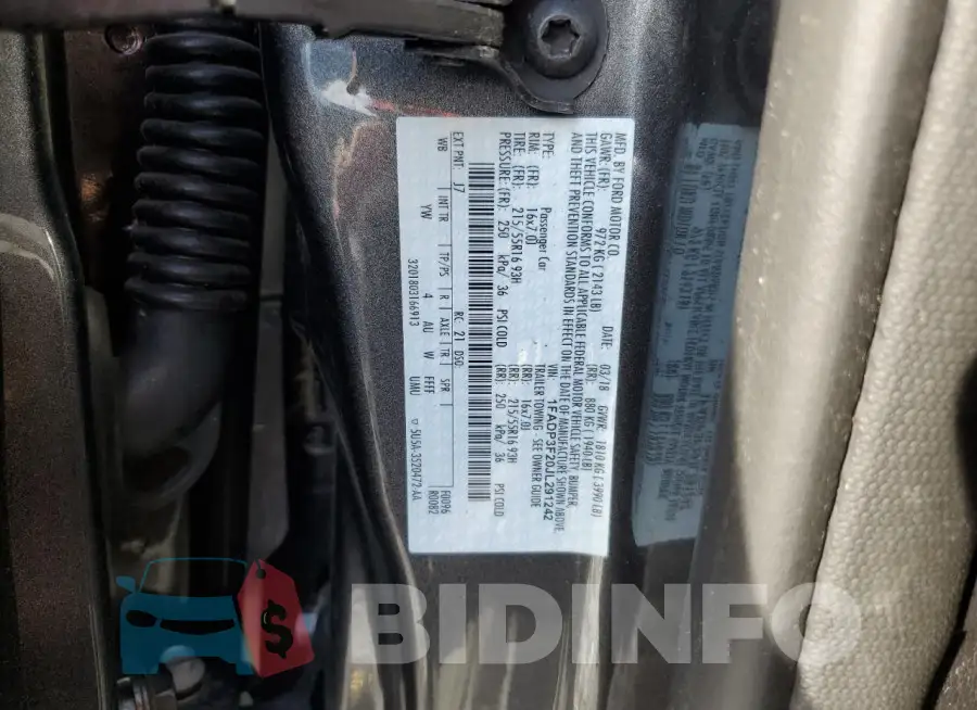 1FADP3F20JL291242 Photo# 13