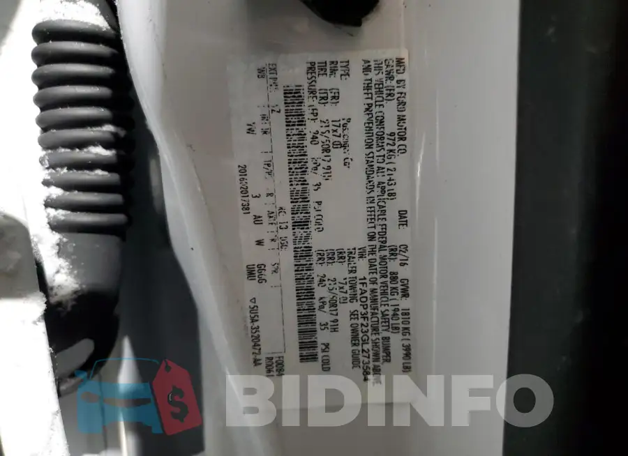 1FADP3F23GL273584 Photo# 12