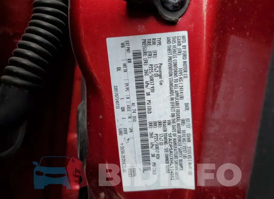 1FADP5AUXHL114552 Photo# 12