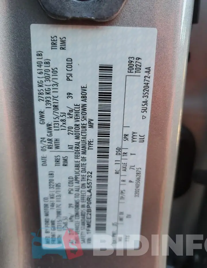 1FMEE2BP0RLA55732 Photo# 13